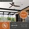 Vaxcel Adrian 44 In. Quiet Bronze Flush Ceiling Fan with LED Light Kit and Remote F0063 - alternate 4